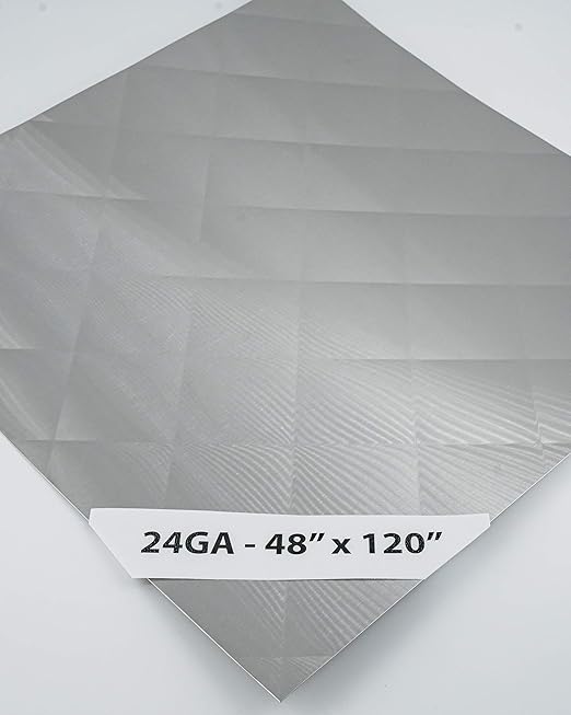 Quilted Stainless Steel Sheet, 4 (Brushed) Finish 24GA