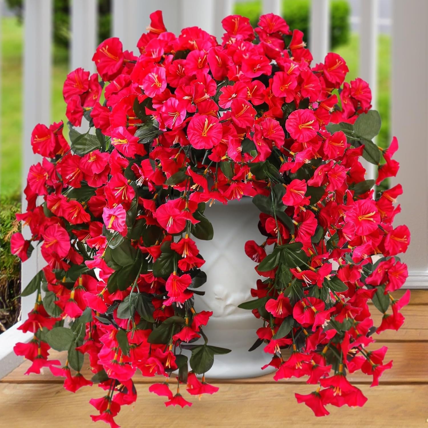 Beautiful Artificial Fall Mums Flowers for Outdoor Use for Front Porch Planters Or Home Decor Adding A Touch of Nature to Your Space All Year Round（1）