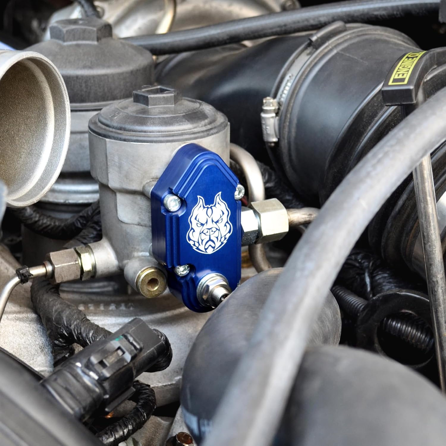 Sinister Diesel Blue Spring Kit with Adjustable Billet Spring Housing - Fuel Regulator Kit - Ford Blue Spring Kit 6.0 Powerstroke – Fast Install For 2003-2007 Ford Powerstroke 6.0L