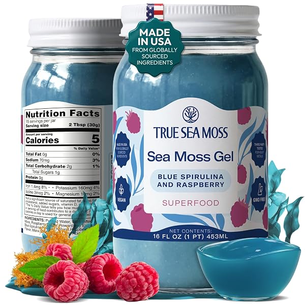 TrueSeaMoss Sea Moss Gel BS, Strw – Sea Vegetables with Fruits