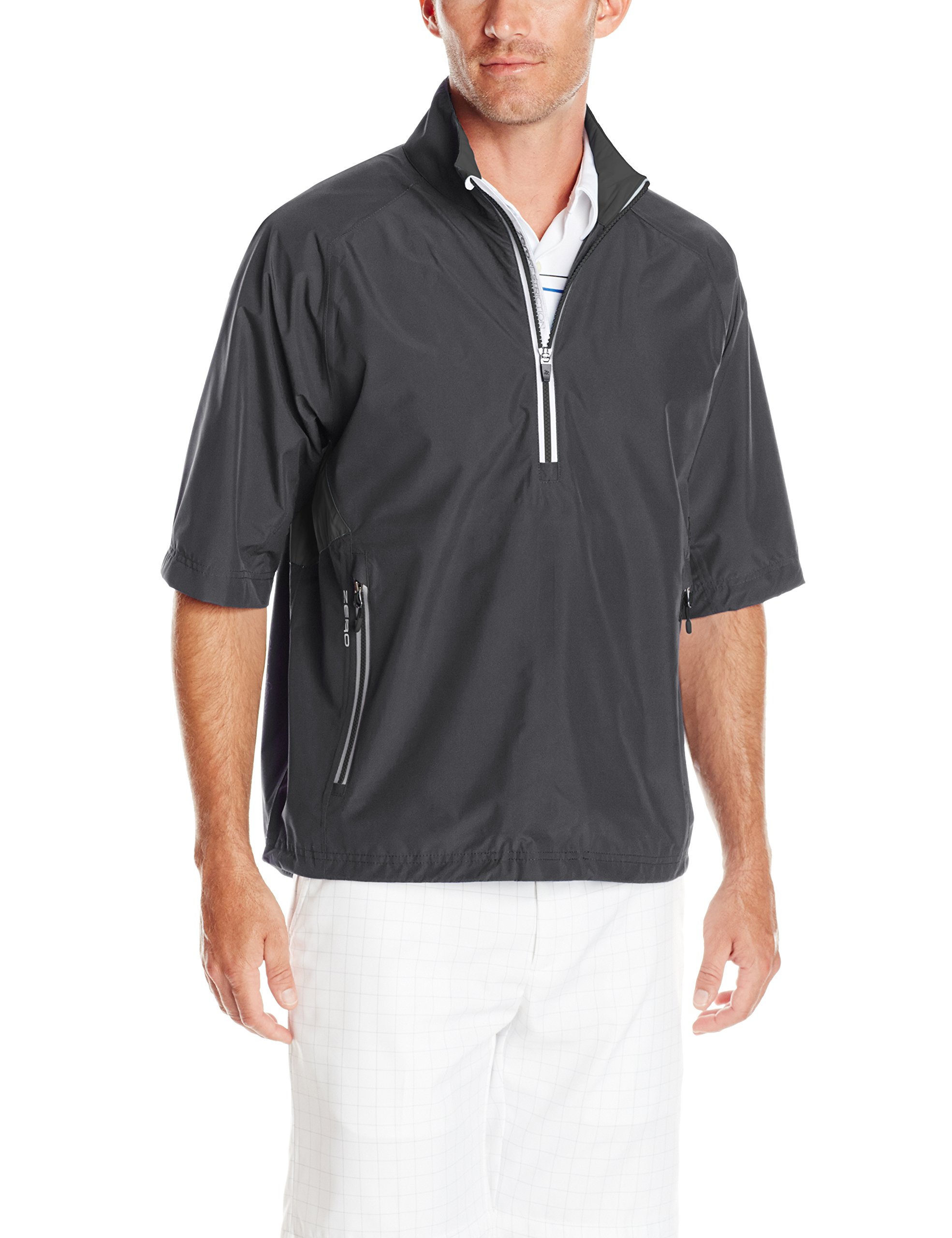 Zero RestrictionMen's Power Torque 1/2 Sleeve Packable Rain Jacket