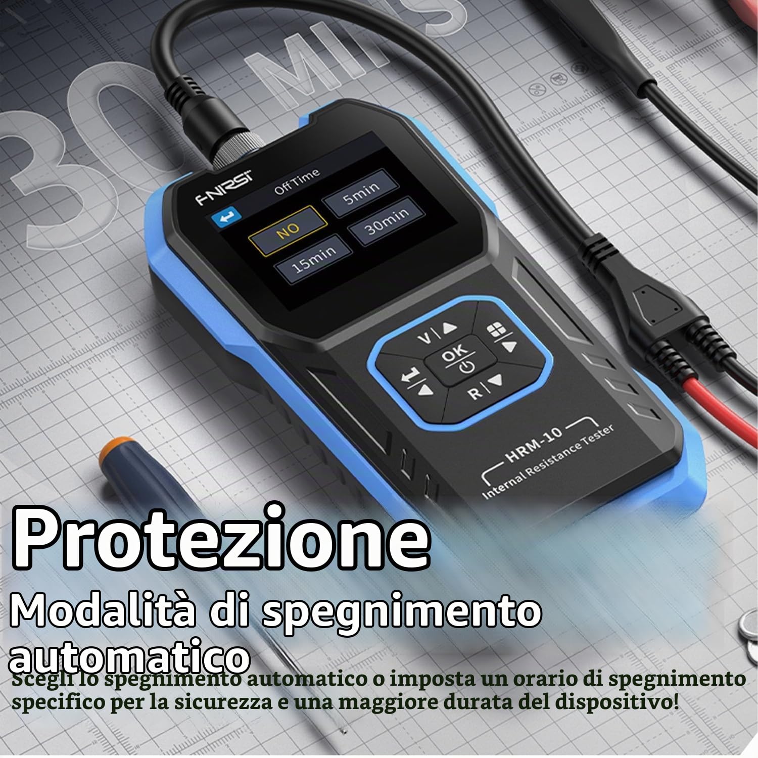 Jadeshay Tester di Resistenza Interna 0~200Ω CC 0~±100V Accurato Misuratore di Resistenza e di Tensione Interna Tester Batteria Auto per Litio Piombo-acido Carbone Batterie