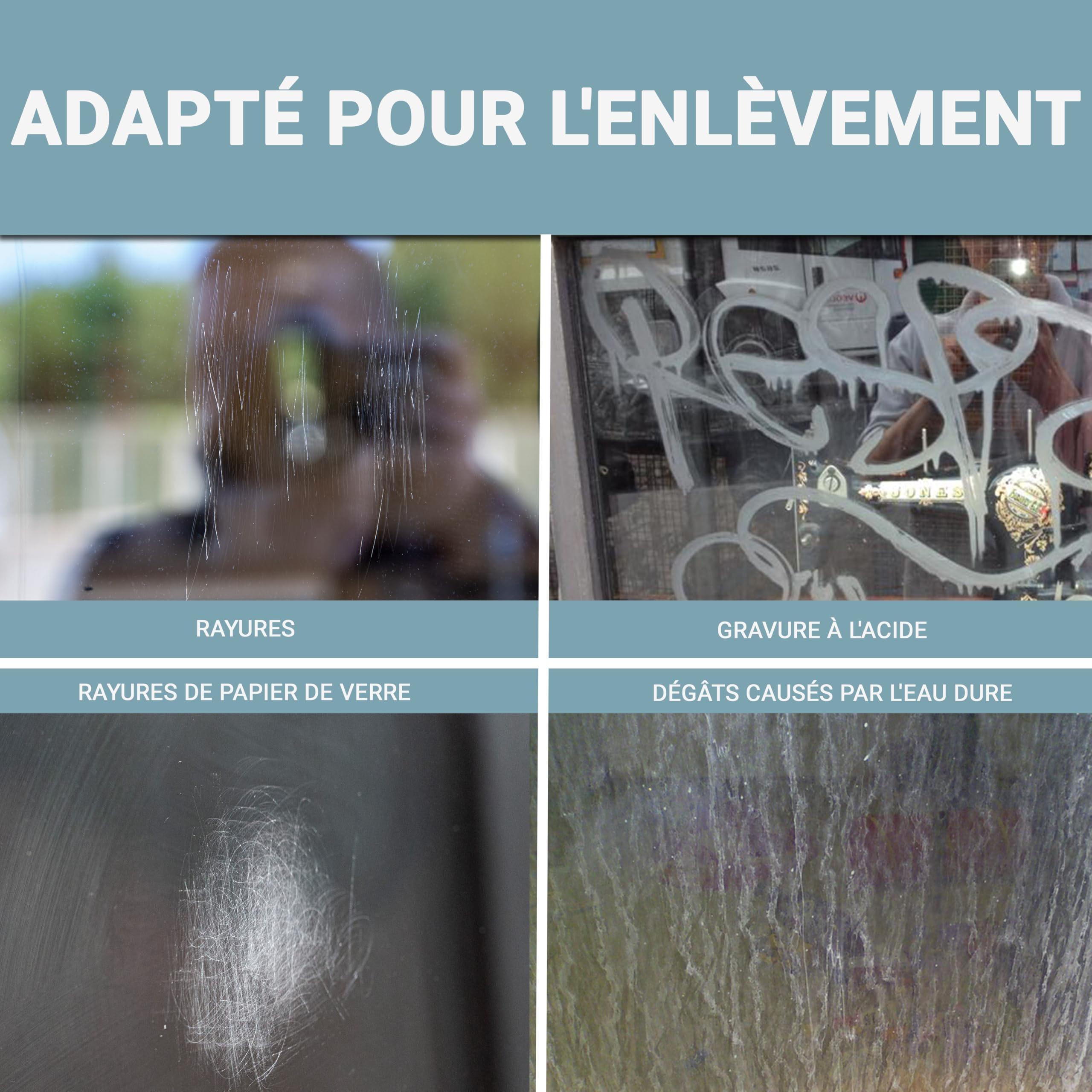 Glass Polish Kit de réparation Anti-Rayures pour Verre