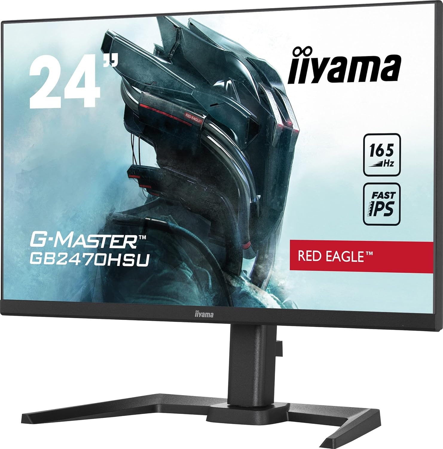 iiyama GB2470HSU-B5 24″ Fast IPS Gaming, G-Master Red Eagle, FreeSync Premium, 1920×1080, 165Hz, 250cd/m², 1100:1, HDMI, DisplayPort, 0,8ms (MPRT), Altavoces, USB-HUB (2×2.0), Black Tuner 9