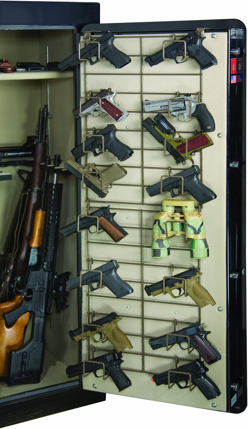Rack'Em The Maximizer™ 16 Pistol In-Safe Handgun Rack (Full Door), Black