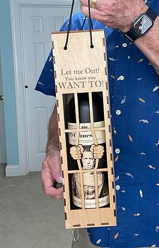 Miniatura 2 de Wine Gift Box - Wine Jail Gift (Natural Birch)