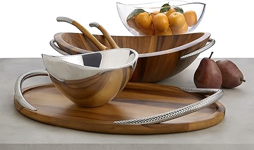 Miniatura 3 de Nambe Ensaladera MT1191, 13.66 pulgadas, aleación