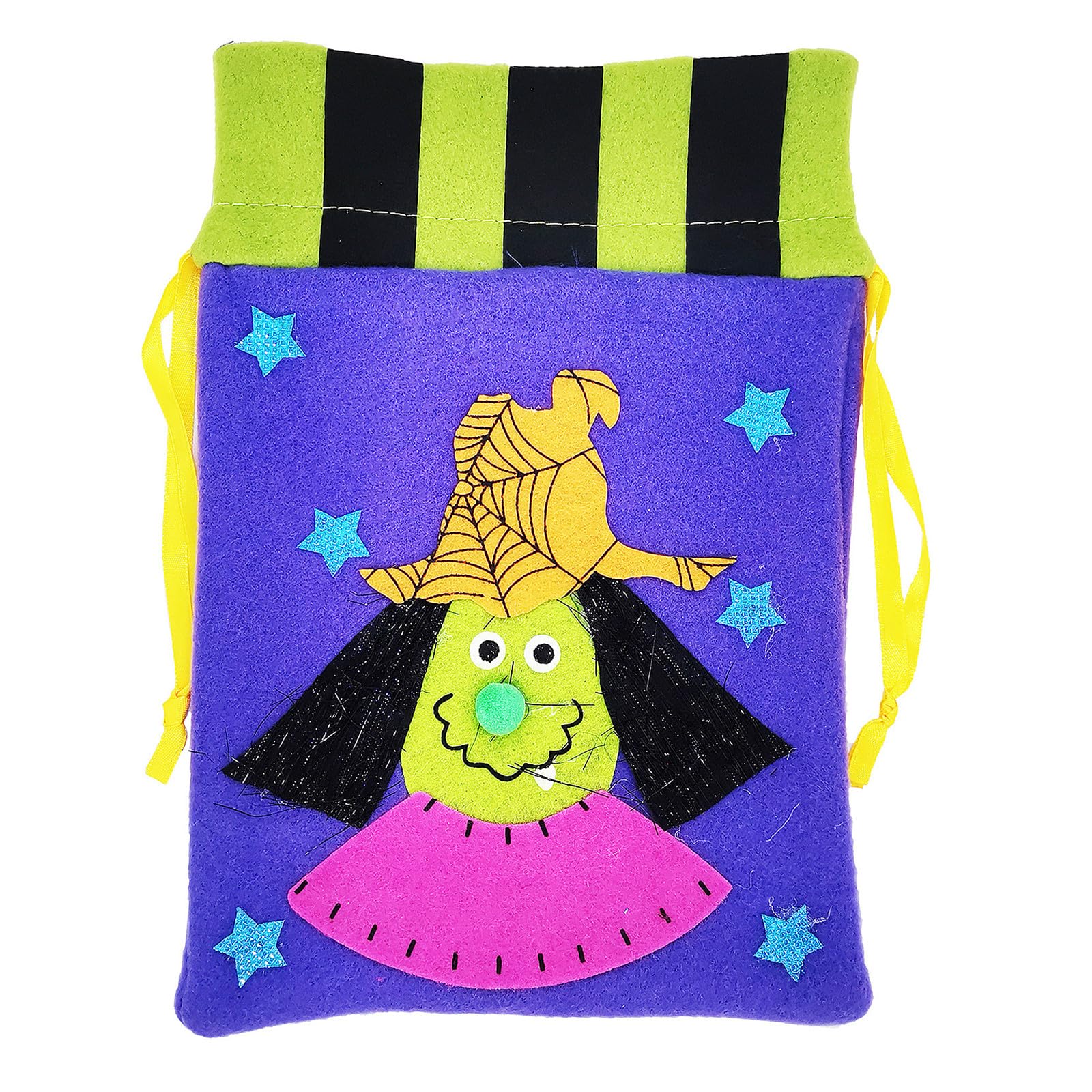 1Pcs Halloween Witch Tote Bags for Gifts Wrapping Halloween Trick or Treat Bags Party Supplies