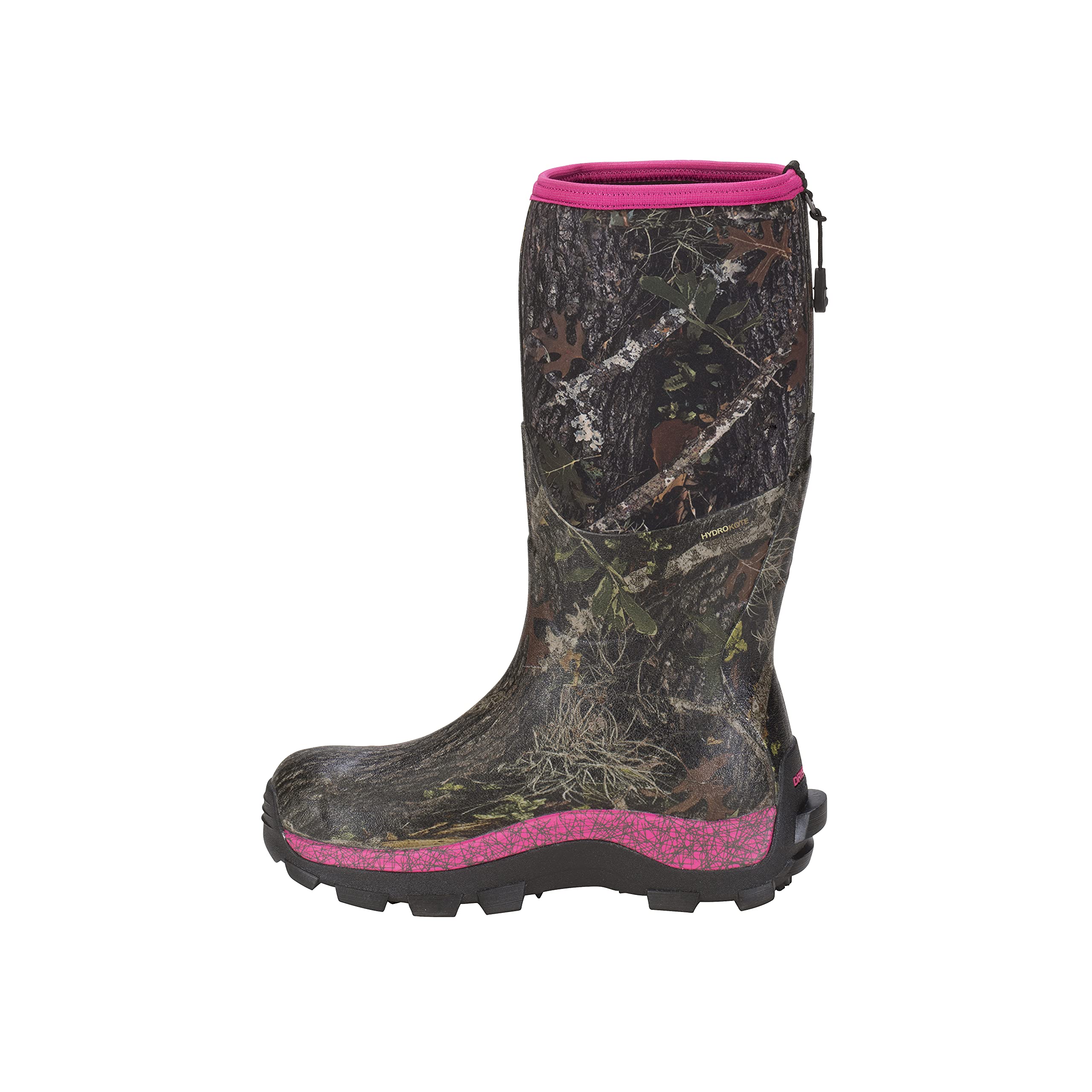 Dryshod Womens NoSho Ultra Hunt Cold-Conditions Hunting Boot, Camo/Pink, 8