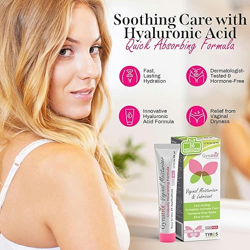 Miniatura 2 de Gynatrof Vaginal Moisturizer - Hyaluronic Acid & Vitamin E Fast Hydrating Relief for Vaginal Dryness, Supports Menopause Comfort, Hormone Free