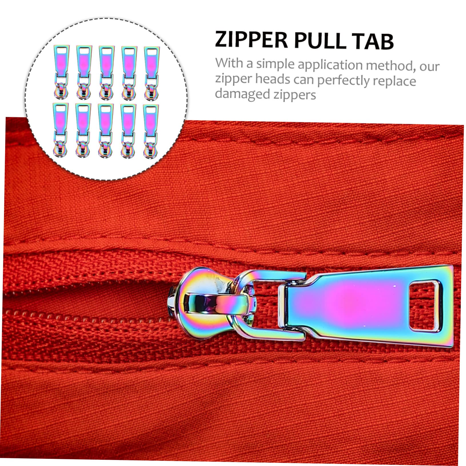 Tofficu 30piezas Zipper Pull Tabs Para Ropa y Mochilas Accesorios Prácticos De Repuesto Para Cremalleras Para Manualidades y
