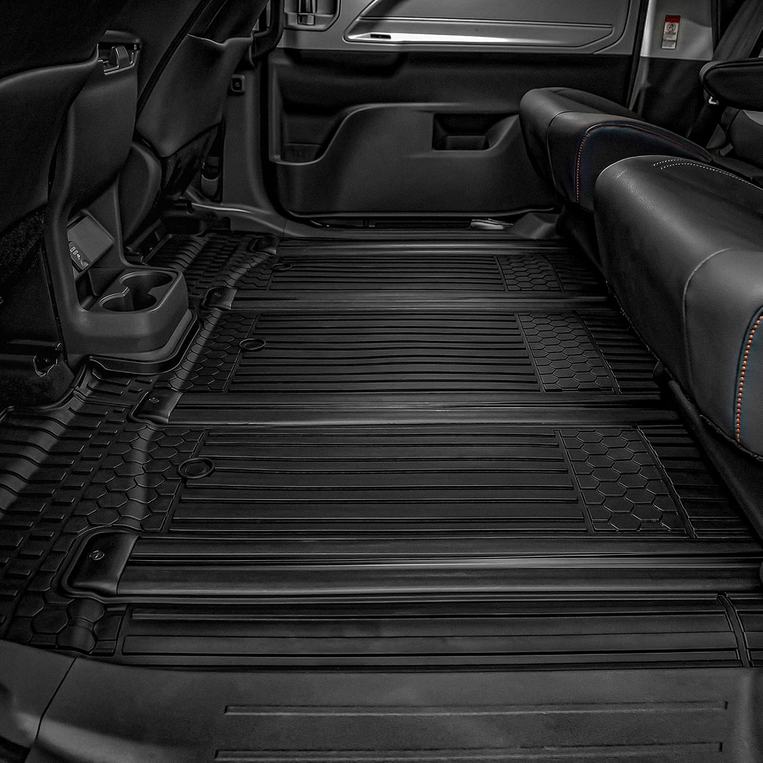 🔥 Cаѕhbасk uр tо 70% 3W Floor Mats Compatible for Toyota Sienna (2021-2022) 7 Seat 1st, 2nd and 3rd Row TPE All Weather Custom Fit Floor Car Liners Black (Not for 8 Seat)