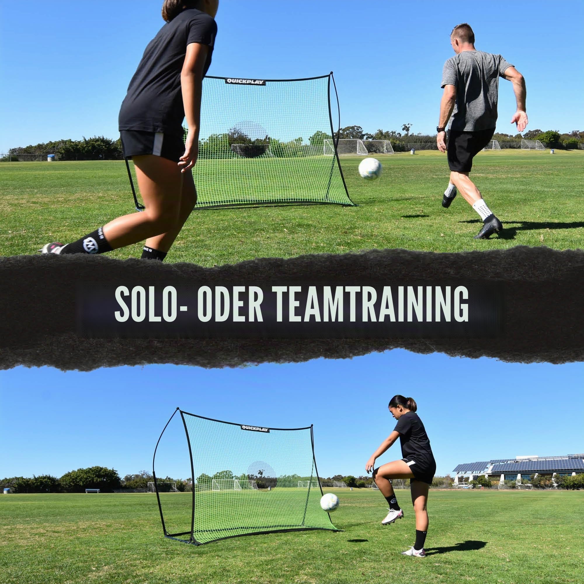 QUICKPLAY Spot Target TEKKERS Rebounder für Fußball – Effektives Fußball Trainingszubehör & Fußball Rebounder für Kinder und Erwachsene – Für Solo oder Team Fußballtraining