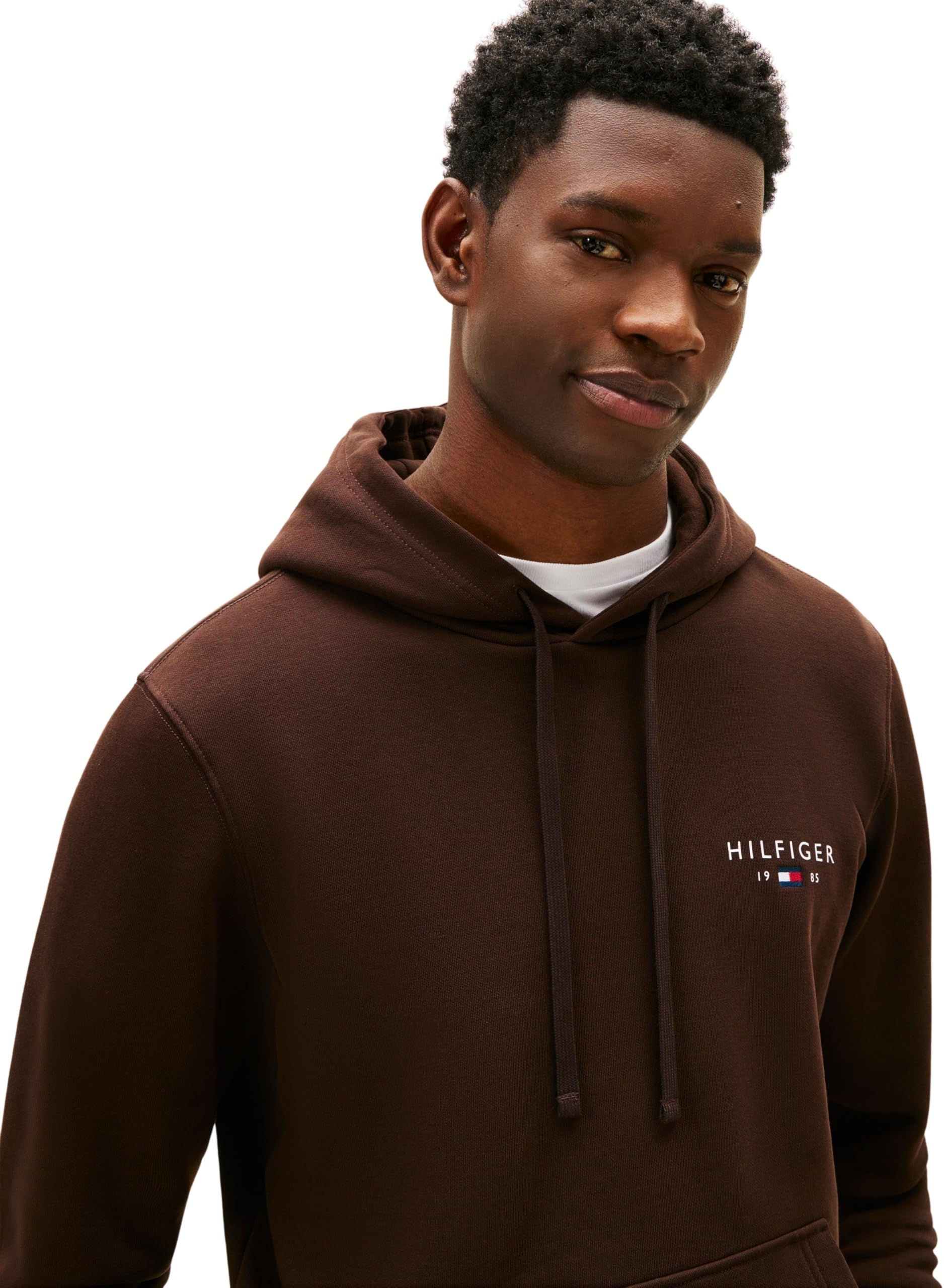 Tommy Hilfiger Brand Love Small Hilfiger Hoodie Mw0mw41429 Sudadera con Capucha Hombre (Pack de 1)