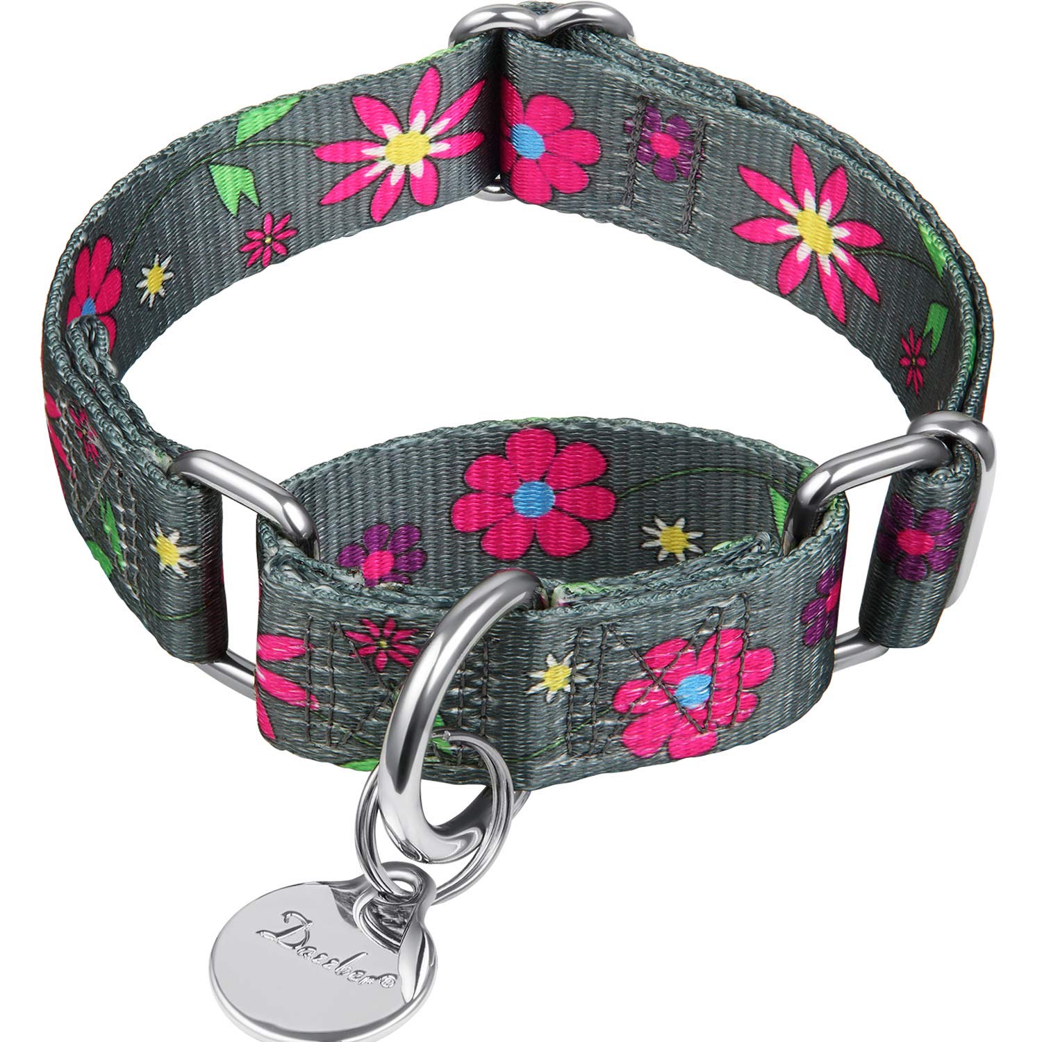 Martingale Dog Collars Colourful Oil Painting Pattern Series - No Pull Pet Collar Silky Soft for Medium and Large Dogs (Small, 1.5cm Wide, Purple Secret) — view 14