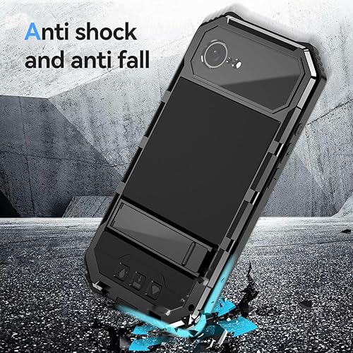 Miniatura 10 de Lunivop Funda para iPhone 15 Pro Max, protección resistente con protector de pantalla de lente integrado, soporte resistente 360 de cuerpo completo