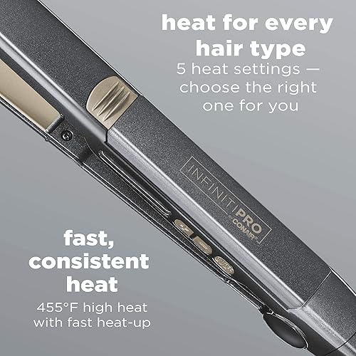 Miniatura 3 de Alisadora de cerámica profesional con turmalina Infiniti Pro por Conair, 1 pulgadas