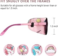 Vista 3 de Astropic Parche de algodón y seda para gafas para niños (ojo derecho, globo)