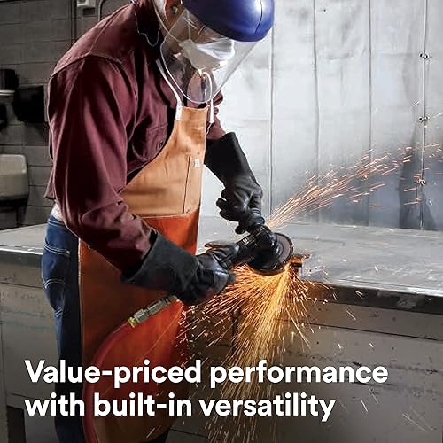 Miniatura 19 de 3M Disco de solapa 769F, tipo 27, 80+, 4-1/2 in x 7/8 in, abrasivo de alto rendimiento, disco de pulido y acabado de grano de precisión de cerámica