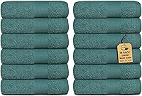 Vista 25 de Paquete de 12 paños de primera calidad (13 x 13 pulgadas), 100% algodón hilado en anillo, paños de lujo Toallas faciales ultrasuaves Paños