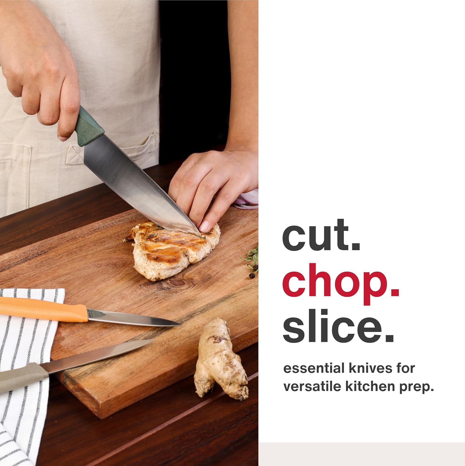 Zyliss 3-Piece Knife Set - Versatile Kitchen Knife Set - For Professional & Home Use - Cooking Essentials