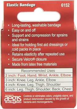 MUELLER Sports Medicine Elastic Bandage, All-Purpose Support Wrap, Self Adhesive Bandage Wrap, Athletic Compression Sleeve for Injuries and Pain Relief