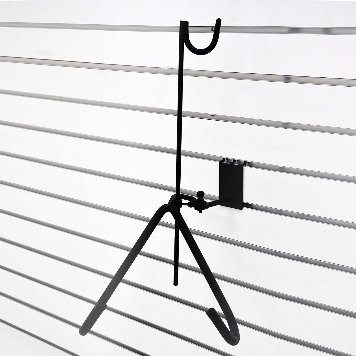 VICTORY DISPLAY & STORE FIXTURE MFG Padded Metal Adjustable Baritone Sax Holder, Attaches to Slatwall or Pegboard (Quantity 1) (1)