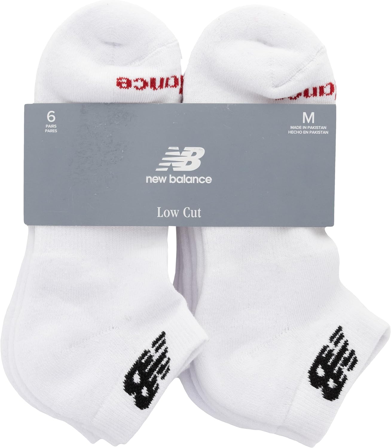 New Balance Unisex Adult Everyday Cushioned Low Cut Socks, 6 Pairs image 4