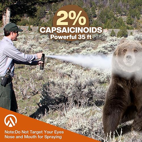 Miniatura 7 de AIMSEIZE Spray de pimienta compacto con tinte ultravioleta, máxima resistencia, rango de 15 a 20 pies, 20 ráfagas para fácil acceso, protección al