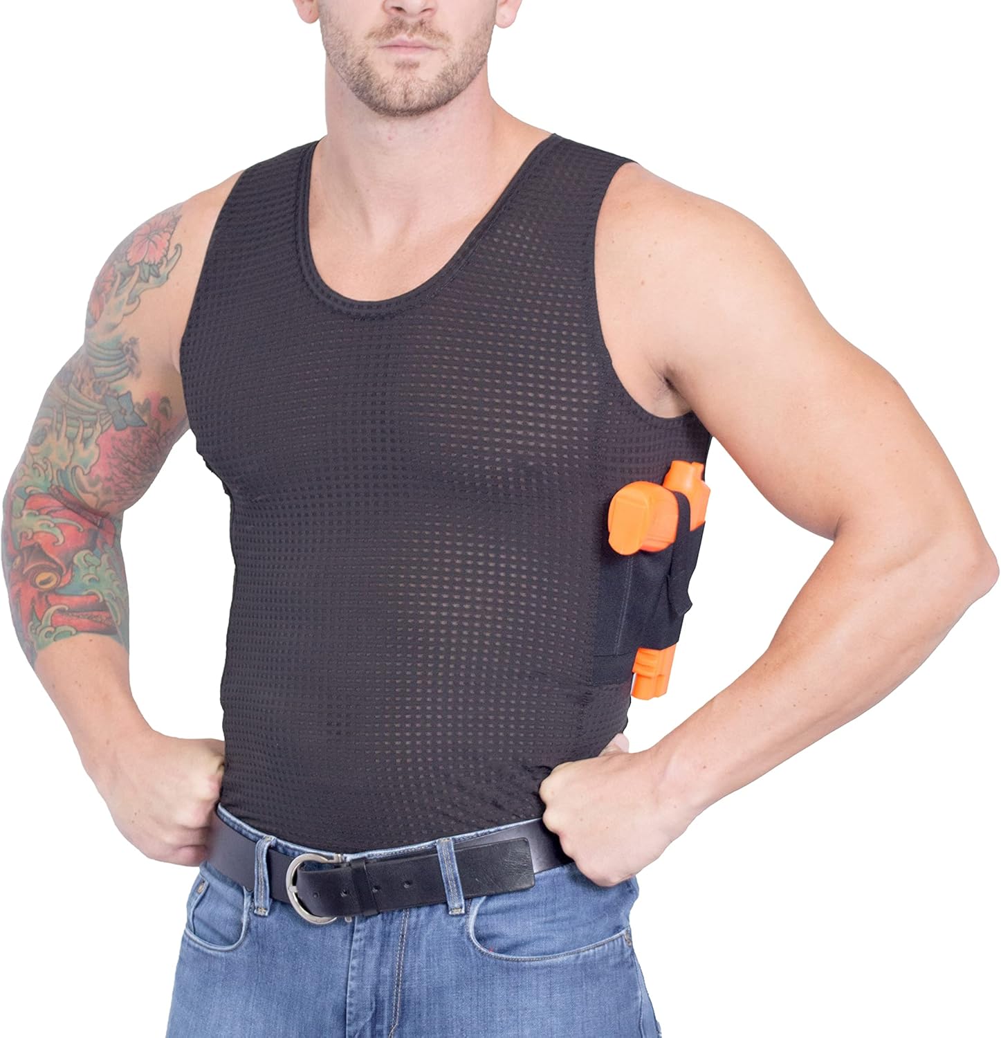 Concealed Carry Clothing Mesh Tank Top with Gun Holster CCW Tactical