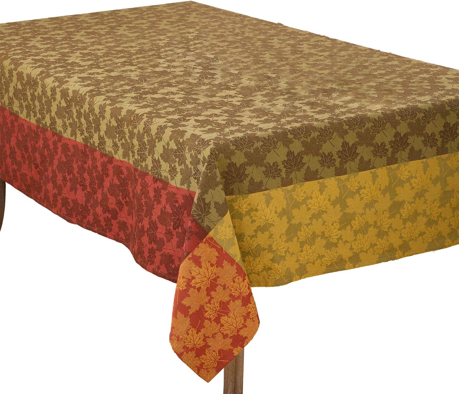 Fennco Styles Feuillage Collection Country Foliage Jacquard 100% Pure Cotton 13 x 72 Inch Table Runner for Thanksgiving, Banquets, Special Events and Home Décor