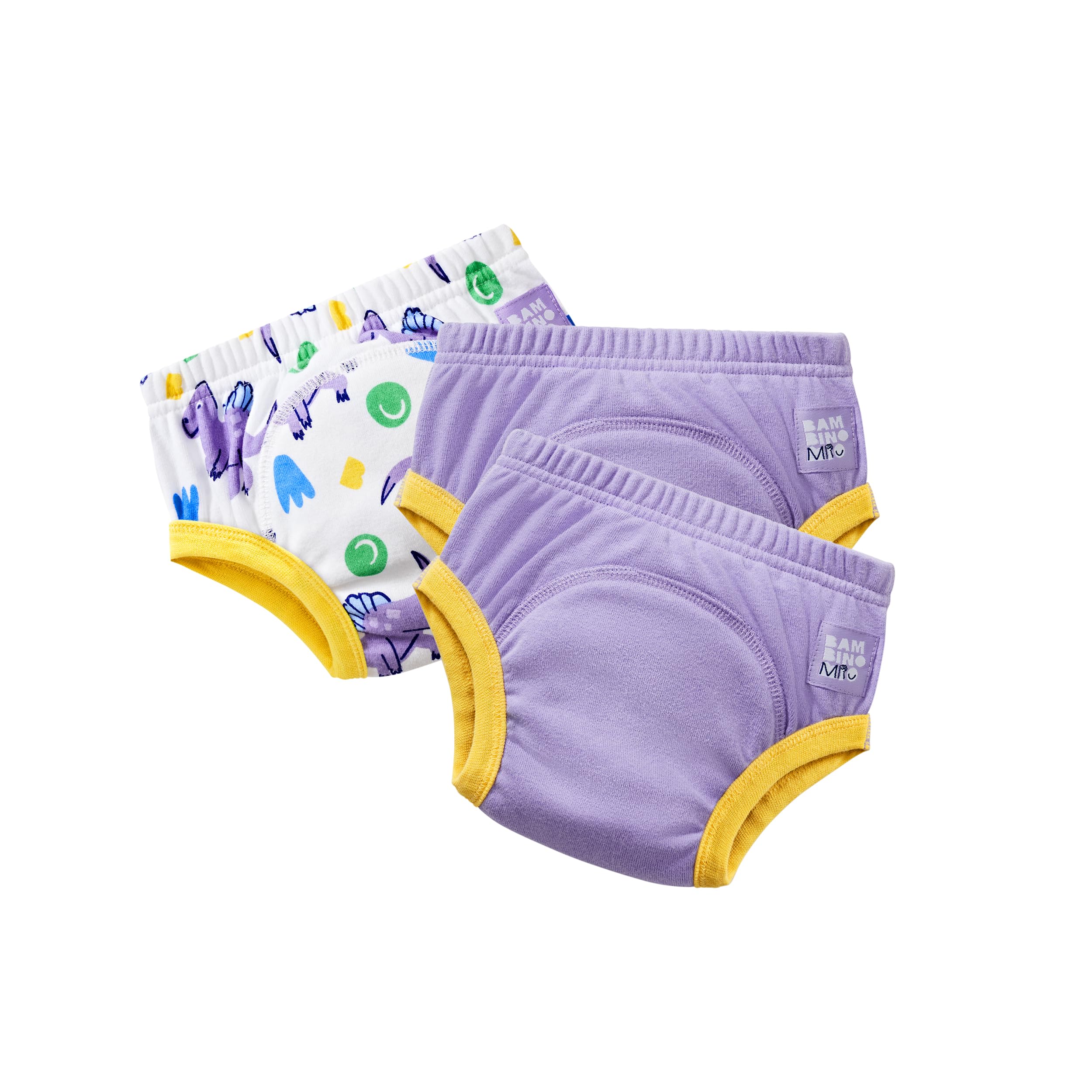 Bambino Mio Wiederverwendbare Töpfchen-Trainingshose, 3er-Pack (2-3 Jahre - Dinosaurier Lila) Für Jungen Und Mädchen, Baby und Kleinkind