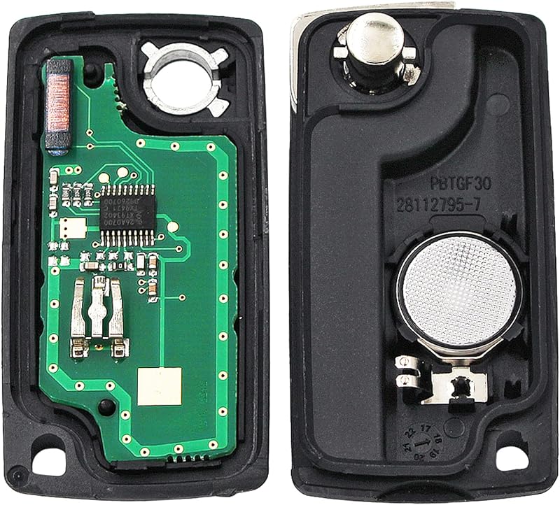 AULESSE 2 gombos Peugeot autókulcs 433 MHz PCF7961 chippes távirányító 207 307 308 408 Citroën C2 C3 C4