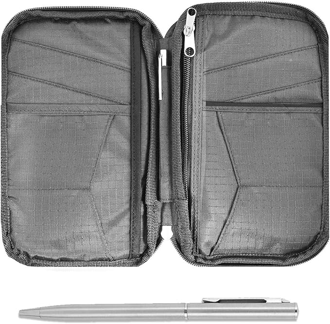 Travel Wallet & Family Passport Holder RFID Blocking Document Holder & Organizer