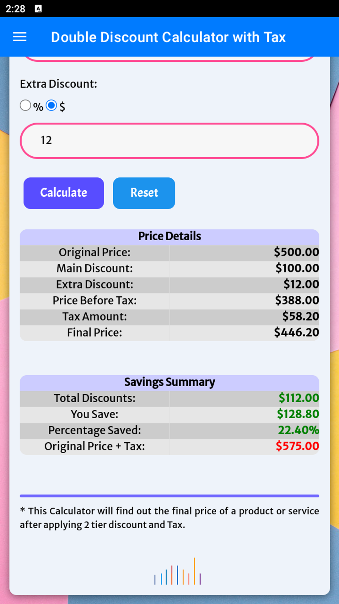 Discount Calculator - App on Amazon Appstore