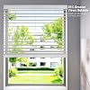 Productos de Decoración para el Hogar CHICOLOGY, Tratamientos de Ventanas, Persianas y Cortinas, Persianas Horizontales, Persianas Falsa Madera de 2.5 Pulgadas, Persianas para Ventanas, Persianas Blackout, Blanco Texturizado - Lama de 2.5", 47.5" A x 72" Al 3