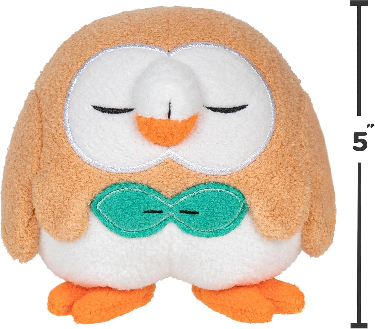 Pokémon Sleeping Plush Rowlet W3, 12 cm