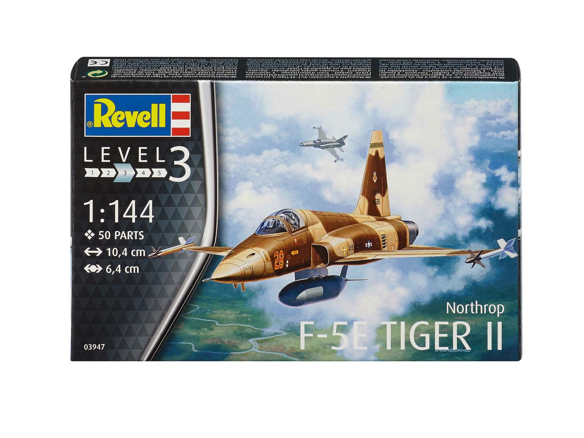 Amazon | ドイツレベル 1/144 F-5E 戦闘機 タイガー プラモデル 03947