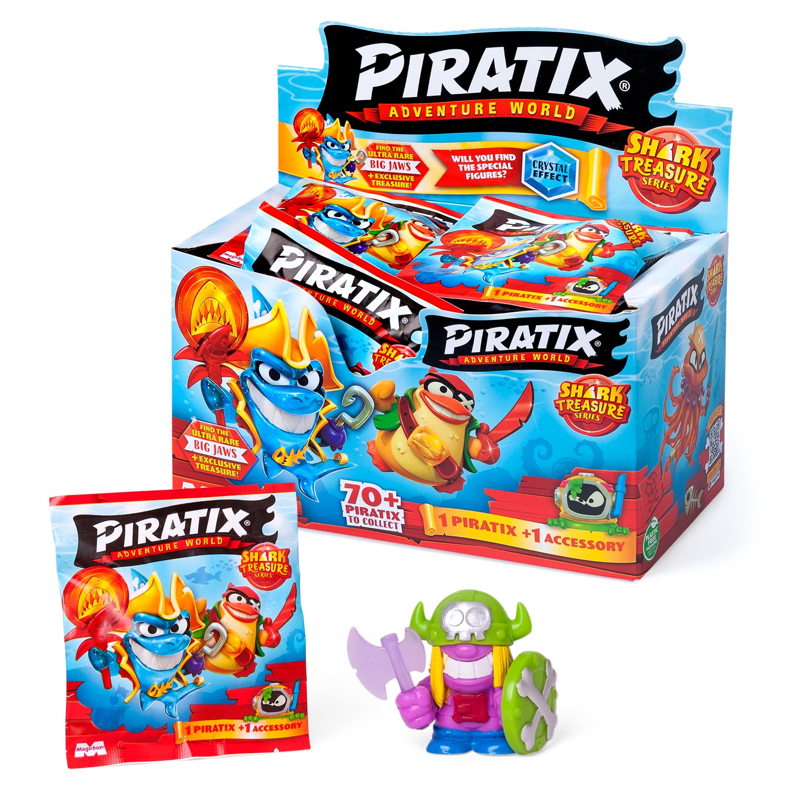 PIRATIX ADVENTURE WORLD Shark Treasure Series - Box of 24 Surprise