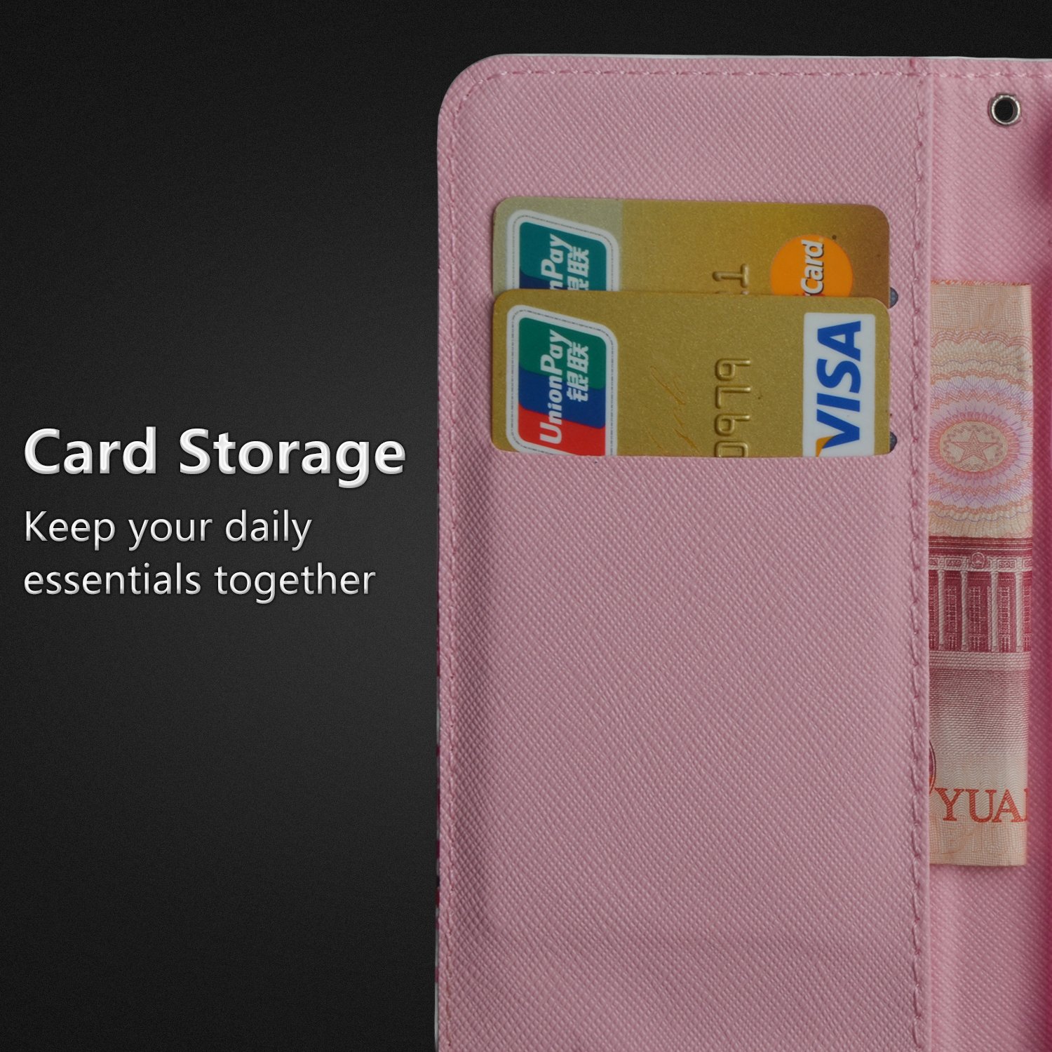 Sunrive Cover Per Lg K9, Custodia con supporto di stand e in Pelle artificiale per carte di credito Portafoglio Flip Chiusura Magnetica bumper(Tigre Nera B1