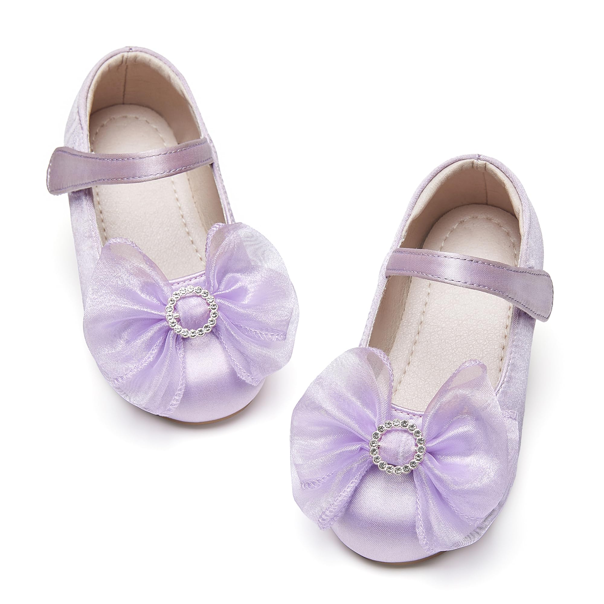 GINFIVE Toddler Girls Dress Shoes Little Girls Mary Janes Ballerina Flats Shoes Toddler