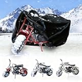 Chikia Mini Bike Cover Outdoor,Minibike Cover Waterproof,Compatible with Coleman CT200U CT200U-EX BT200X RT200 B200R B200RSV Massimo Baja Trail Master Mini bike Accessories,Protection,Dustproof
