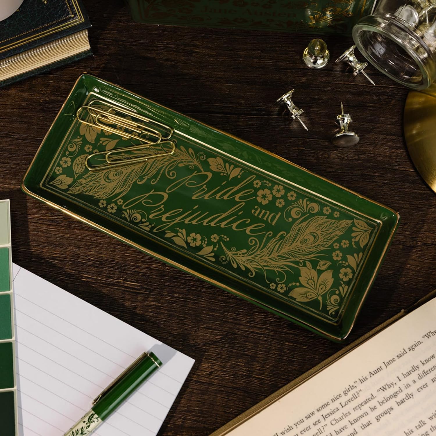 Steel Mill & Co Ceramic Trinket Tray, Pride and Prejudice