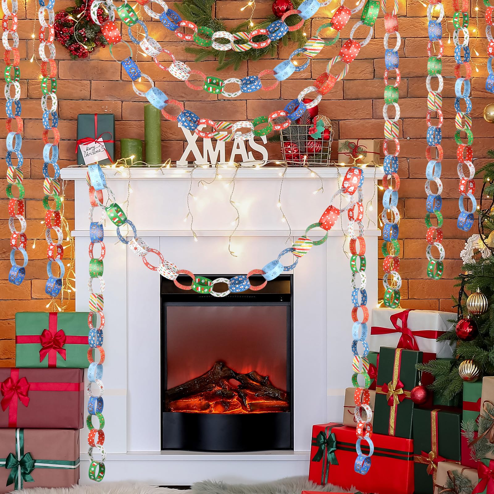 Adornos Colgantes Eventos 4 Guirnaldas De Papel, Guirnalda Mexicana De Hibisco | Cuotas Sin Interés Papel Reflectante Bodas