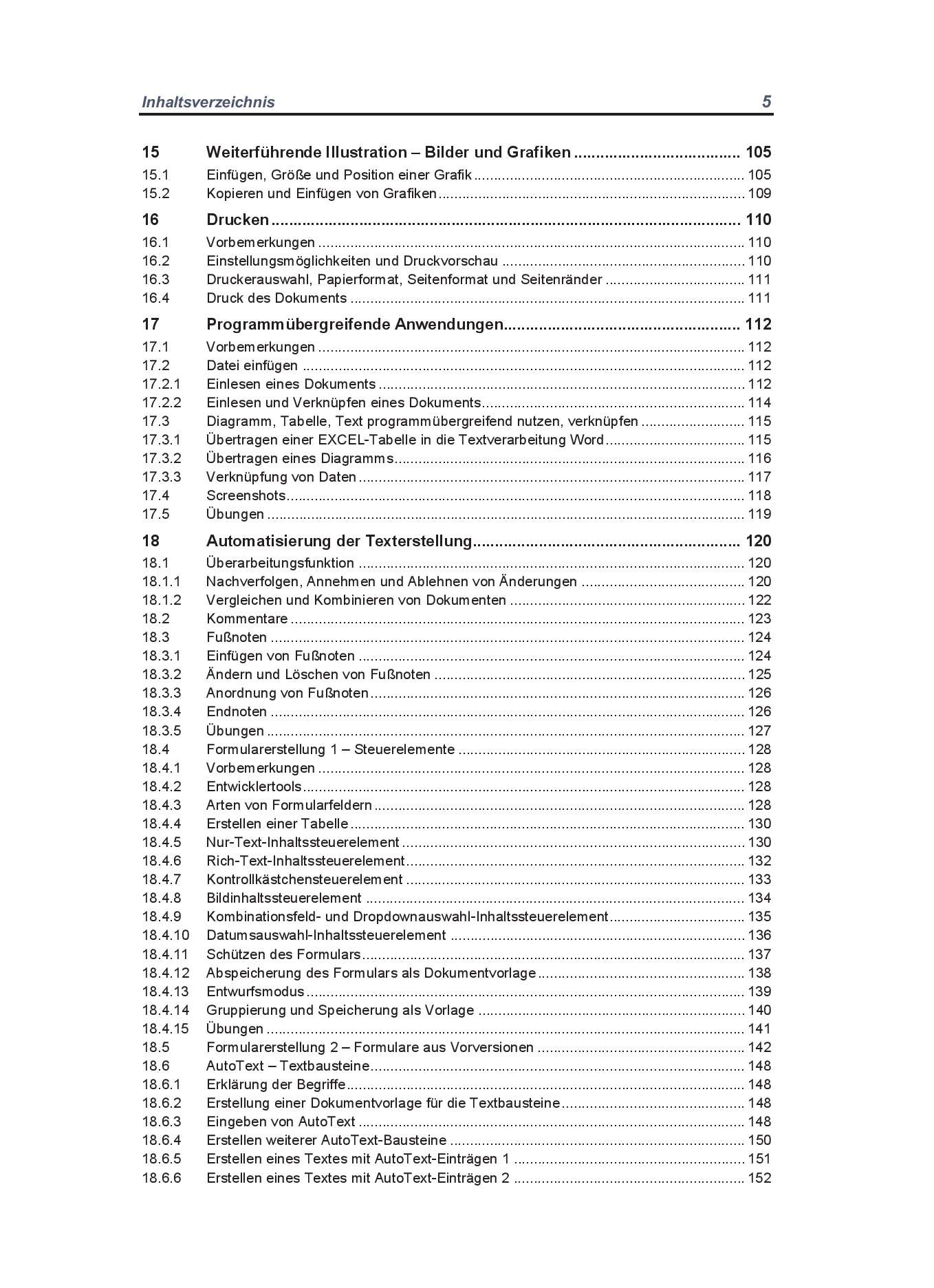 Arbeiten mit Word 2016: Schülerband