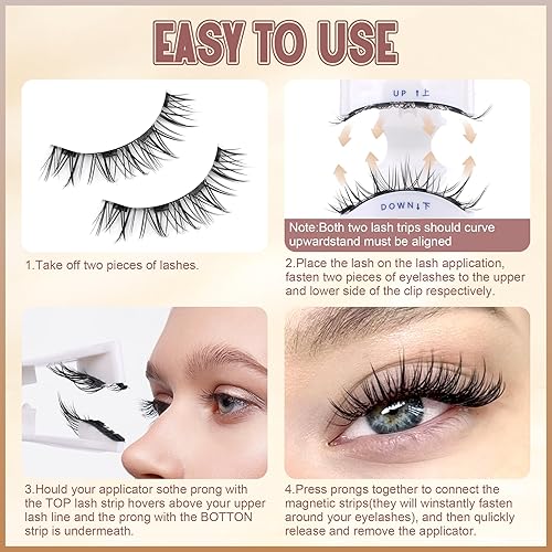 Miniatura 7 de wiwoseo Pestañas postizas de visón esponjosas y dramáticas pestañas postizas rizadas D pestañas postizas de visón sintético que parecen una