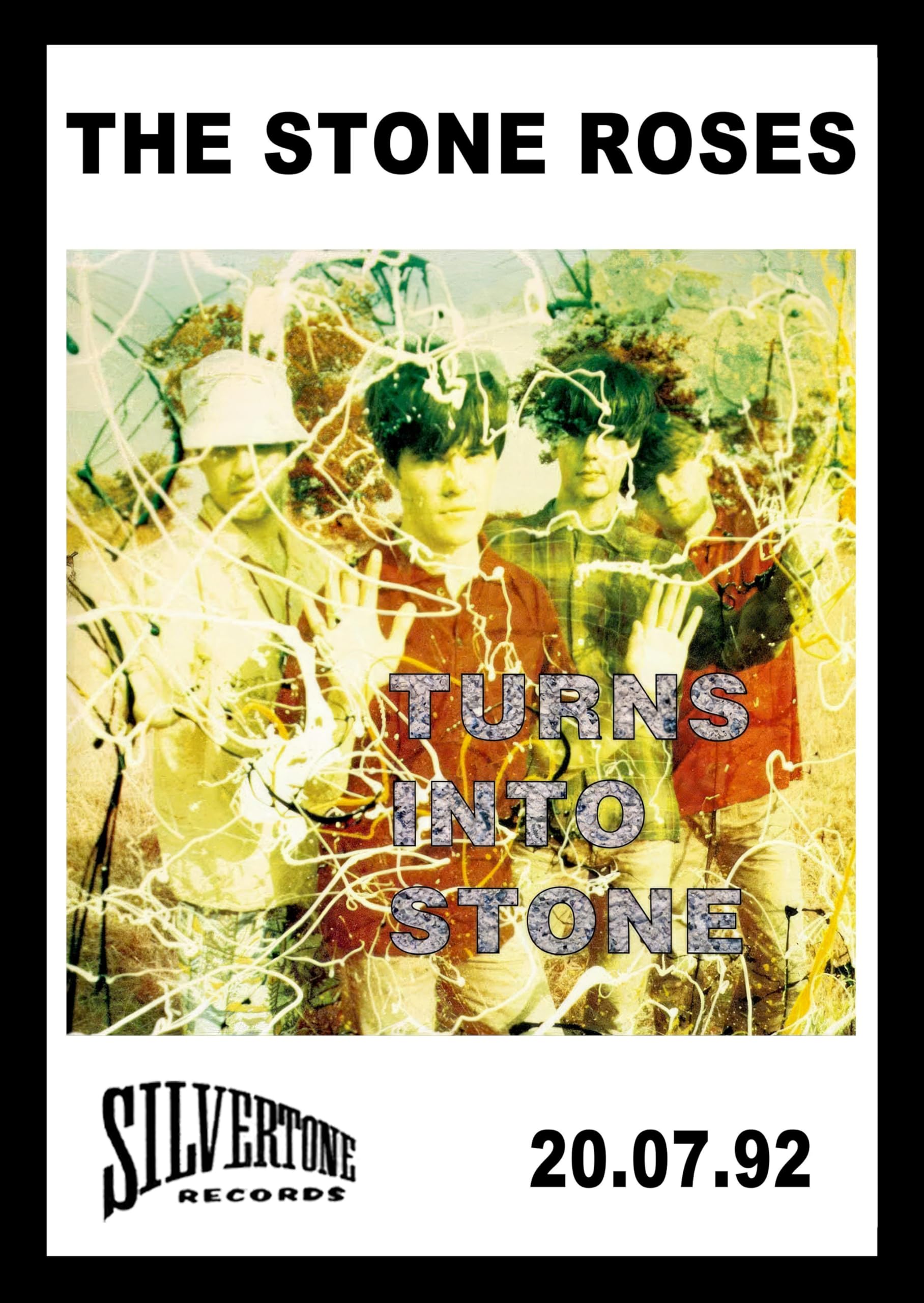STONE ROSES The A4 Wall Art Print - the Iconic 'Turns into Stone
