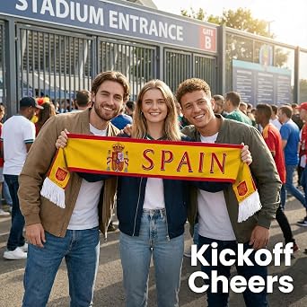 Soccer National Team Scarves, Soccer Fans Souvenir Double Side Flag Print Scarf for 2026 World Cup Cheering Team
