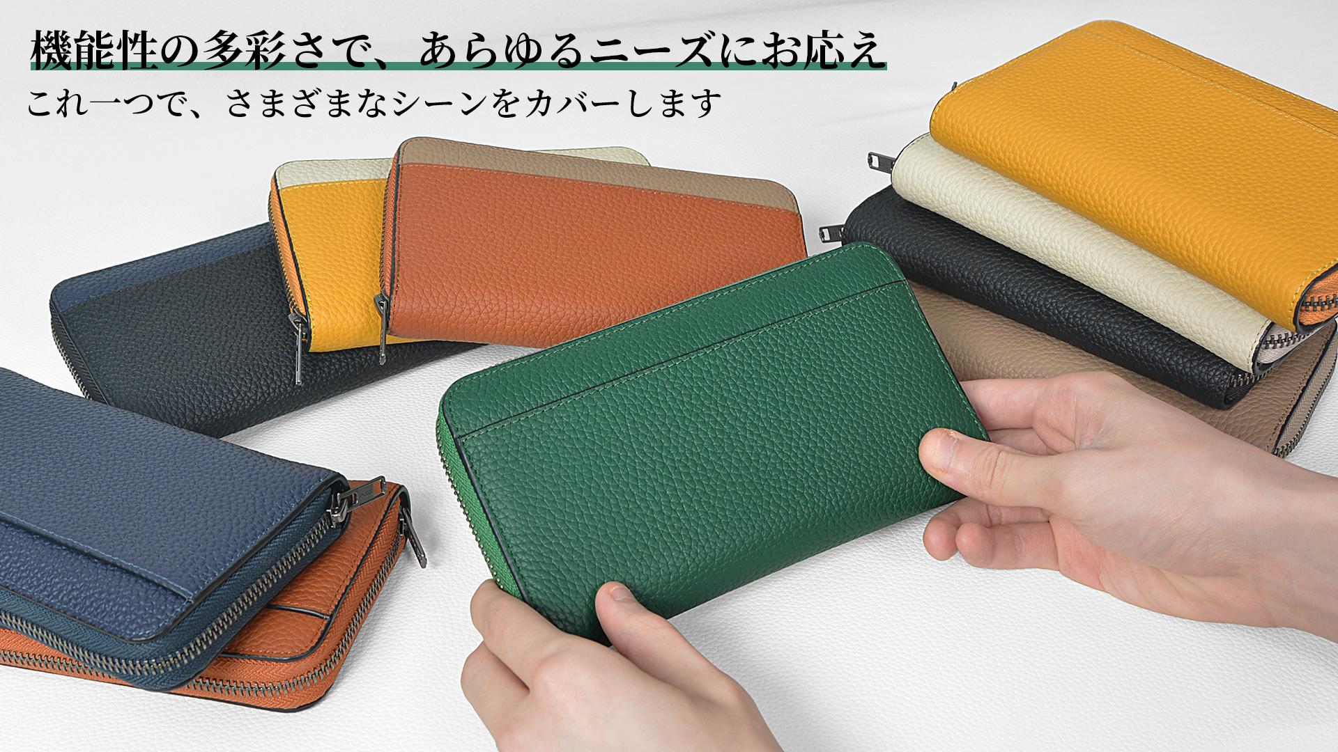 Amazon | [Alivern] 財布 メンズ 長財布 大容量 柔らかく 本革 カード
