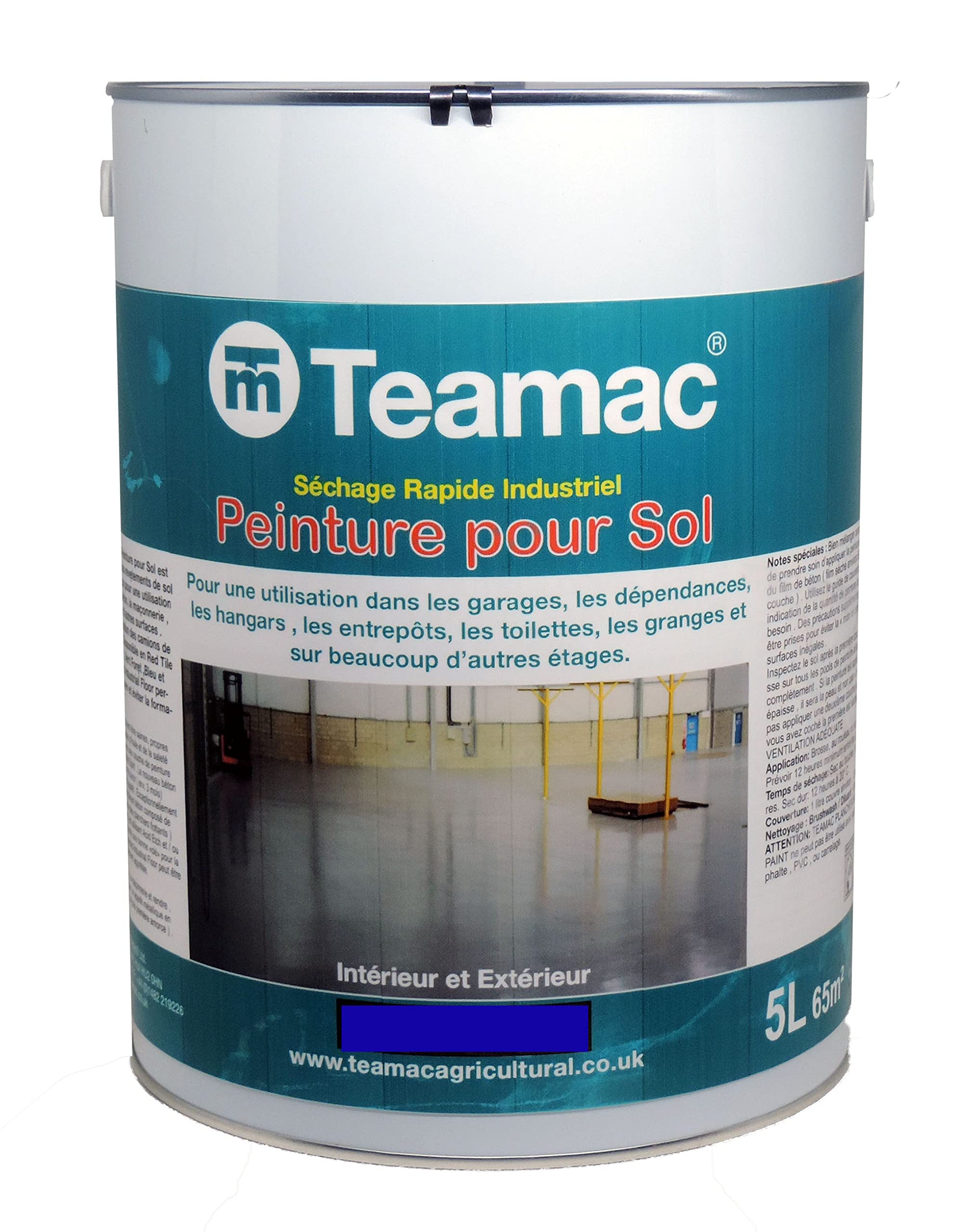 Teamac Blue Industrial Floor Paint - 5 Litre